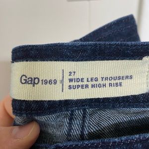 Gap Wide Leg Trousers Super High Rise